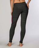 -Fashion colors -ComfThe deep gray and dark pink color block design on these yoga pants are stylish enough to take you out to lunch after class. Stretch fabric means total comfort in every possible pose. Black mesh panels border pink color blocks for added style and an added breeze during your workout.ortable stretch fit - Breathable -Easy to wash